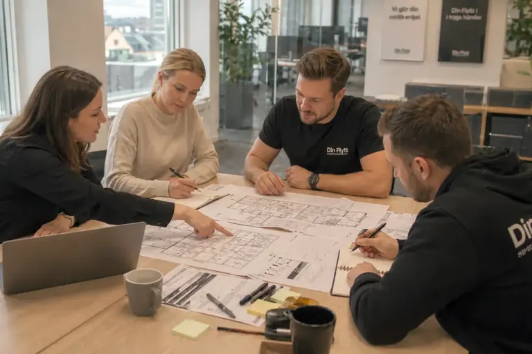 Planering inför kontorsflytt i Stockholm